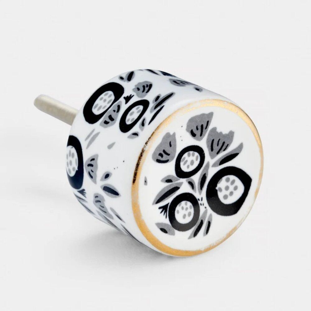 Anthropologie Floral Set of 2 Knobs